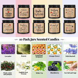10 Pcs Valentines Teacher Appreciation Gifts In Bulk 3.5 Oz Best Teacher Candle May You Be Proud Of The Work Thank You Gifts For Teachers Women Holiday Favros, 10 Fragrances(Black)