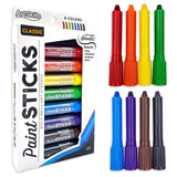 Paint Sticks, 0.14 Oz, Assorted Colors, Pack Of 8