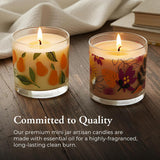 PartyLite Freshly Baked Fall Mini Jar Pair, Almond Pear Tart & Banana Walnut Bread, 35–45 Hour Burn Time Each, Decorative Glass Jar Candles, Sweet & Cozy Autumn Fragrances, Great for Gifting