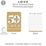 Big Dot of Happiness We Still Do - 50th Wedding Anniversary - 4 Anniversary Party Games - 10 Cards Each - Gamerific Bundle