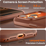 Apple iPhone 17 Pro Case Techwoven Orange Slim Protective Cover