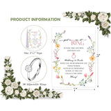 Boho Wildflowers Don'T Say Bride Or Wedding Game, Put A Ring On It Bridal Shower Game With 50 Fake Rings, Bridal Shower Decorations, Wedding Shower Or Bachelorette Party Supplies - 11