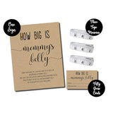 How Big Is Mommy'S Belly Kraft (54 Pieces) Fun, Easy Baby Shower Game, Gender Neutral Unisex