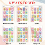 Baby Shower Games For Girls And Boys - Baby Shower Loteria Bilingual Activities For Kids Ideas, Funny Party Bingo Game Loteria Cards In Spanish And English For 50 Players