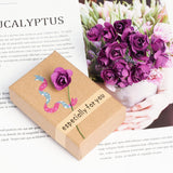 120Pcs Artificial Paper Rose Mini Rose Flower Mini Paper Flower Crafts Artificial Paper Flowers (Random Color)