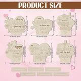 24 Sets Mother'S Day Crafts Bulk Diy Coloring Mother'S Day Table Wood Signs Religious Blessed Mom Gifts Home Party Dinner Table Decoration
