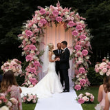 3Pcs Large Hydrangea Artificial Flowers 24.8" Real Touch Faux Hydrangea Uv&Waterproof Latex Fake Flowers With Bendable Stems &Leaves For Wedding Bouquet Centerpieces Home Party Decor(Magenta)