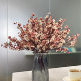 Babys Breath Artificial Flowers, Faux Silk Flower European Fake Plants Diy Bouquet Fake Floral For Office Kitchen Wedding Restaurant Centerpieces Party Decor