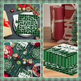 Christmas Napkins, 40Pcs Green Christmas Paper Napkins Disposable Snowman Christmas Cocktail Napkins White Merry Christmas Napkins For Xmas Winter Holiday Dinner Party Supplies