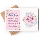 Mothers Day Card For Grandma - 5X7 Inch Folded Card Include Envelope, Sticker - Blank Inside - Sweet, Unique & Romantic Gift, Embossed By Piccafi