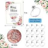 Ring Hunt Game, Bridal Shower Game, Bridal Shower Decoration, Bachelorette Decoration Party, Engagement Party Game, Bridal Shower Party Ring Scavenger Hunt-Jzxb006