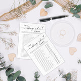 Bridal Shower Game Cards - Wedding Shoe Game - 30 Minimalism Wedding Party Games Game Cards, Engagement Party Game, Modern Bridal Shower Party Favor & Decorations - A05