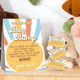 Retro Sunshine Theme Measure The Baby Bumb Babyshower Game Set? How Big Is Mommy'S Belly Babyshower Party Games(1 Sign & 50 Cards)-Dwlk-A02
