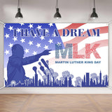 Martin Luther King Jr. Day Banner 70.8"x43.3" I Have A Dream Backdrop MLK Day Decor African American Peace Love Decorations and Supplies for Home Party