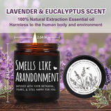 Funny Retirement Scented Candle Gifts For Woman Men, Smells Like Abandonment Candle, Leaving Job, Goodbye, Going Away, Moving Away Gift Candles For Coworkers Friends Boss, Work Bestie, Nurse Teacher13