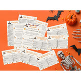 Halloween Friendly Feud Game, Family Feud Quiz, Trivia Quiz Baby Shower Game For Family Activity (12 Question Cards & 3 Final Round Cards) Halloween Party Games Decorations Supplies-Sg1