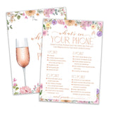 Bridal Shower Games, Wildflowers Games, What'S On Your Phone Games, Bachelorette Party Decorations, Engagement Party Supplies, Couple Shower Ideas, Spring Flowers Wedding Games For 25 Guests-12
