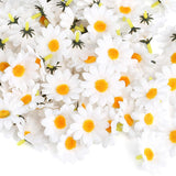 120Pcs Silk Daisy Faux Flowers, Artificial Daisy Heads, Faux Daisies For Wedding, Party Decorations, Diy Crafts (White)