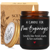 New Beginnings Candle Gifts For Women Men, Funny Fresh Start Candle, Job/Divorce/Breakup/Funny Home/Congratulations, People Moving Away/New Relationship/Going Away Gifts For Women, Men, Coworker-48