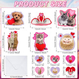 36 Pcs Valentines Animal Scratch Sniff Cards For Valentines Day Gift Strawberry Scented Cards Stickers Envelopes For Exchange Gift Party Supplies Favors(Animal)
