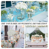 60 Pieces Silk White Hydrangea Artificial Flowers Heads Full Hydrangea Flowers With 100 Pcs Stems Faux White For Wedding Centerpieces Long Fake Bouquet For Home Decor Indoor Garden