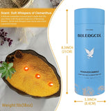 Pearled Candle 18Oz(1.1Lb) With 30 Cotton Wicks Amber Whispers Of Osmanthus - Long Lasting Powder Sand Wax Refillable Scented Candles Perfect For Home Decorative Diy
