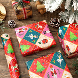 Christmas Nutcracker Wrapping Paper -Mini Roll- 17 In X 32.8 Ft Red Ballet Gift Wrap Paper For Xmas Winter Wrapping Supplies, Double-Sided