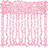 16 Pack 94.4Ft Artificial Cherry Blossom Vines Cherry Blossom Flower Garland Hanging Silk Cute Room Decor For Japanese Kawaii Bedroom Party Wedding Spring Home Decorations (Pink)