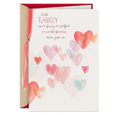 Hallmark Valentines Day Card (Our Family Isn't Fancy) for Mom, Dad, Brother, Sister, Aunt, Uncle