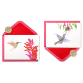 Blank Cards With Envelopes, Watercolor Hummingbirds (20-Count)