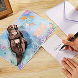 Otter Pop Up Mother'S Card For Mom, Lights & Music 3D Happy Mothers Day Card From Son Daughter, Cute Mother Day Greeting Card For Mother, There’S No Otter Mom Like You