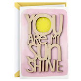 Hallmark Signature Mothers Day Card (You Are My Sunshine Wood Lettering) (799MBC1007)