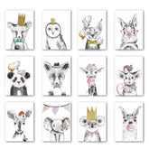 24 Pack Whimsical Animal Greeting Cards Blank Inside 12 Cute Forest Creature Designs For Kids Birthdays Baby Showers And Everyday Occasions