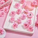 100 Pieces 1.77" Pink Artificial Roses Head Bulk Small Silk Fake Rose Buds For Decoration, Diy Crafts, Wedding Centerpieces Bridal Shower Party Home Garland Decor