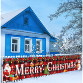 Large Merry Christmas Banner Outdoor Xmas Decorations Christmas Red Buffalo Plaid Banner Yard Sign Decorations Merry Christmas Decorations