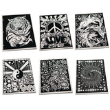 Velvet Art Folders (Pack of 6)