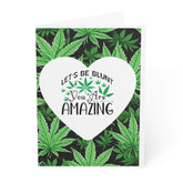 Weed Valentines Card, Cannabis Anniversary Card For Husband, Wife (You'Re Amazing)
