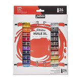 Pebeo Fine XL Silver Pébéo 24 x 12ML Set Oil Paint, 24x12ml, New-Set of 24 Colours