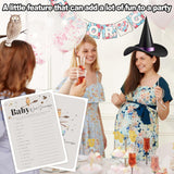 Baby Shower Games For Boy And Girl, 30 Magic School Baby Word Scramble + 1 Answer Card, Magical Wizard Gender Reveal Party Decorations Supplies Favors-H07