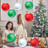9 Pcs Outdoor Christmas Decorations,11 Inch Large Inflatable Christmas Balls,Christmas Ornaments Decor For Front Door Ya