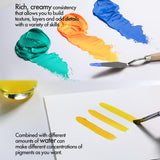 Artify Acrylic Paint, Set Of 48 Color (1.29 Oz, 38Ml) With A Storage Box, Rich Pigments, Non Fading, Non Toxic Paints For Artist, Hobby Painters & Kids, Art Supplies For Canvas Painting