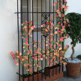 4 Pcs Artificial Daisy Flowers Vine Silk Flower Garland Spring Fake Flower Vine Hanging Ivy With Pink Daisy Flowers Green Leaves For Wall Party Wedding Arch Floral Decor Home Indoor Outdoor