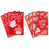 Hallmark Religious Valentines Day Cards Assortment, Blessed (6 Valentines Day Cards with Envelopes)