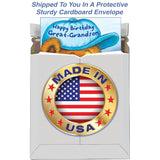 Great-Grandson Birthday Card - Large Card Opens To 10" X 7.75" - Made In Chicago - Premium Envelope Included & Shipped In Extra Sturdy Mailer 95816