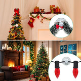 120Pcs Mini Christmas Light Suction Cups,Small Holiday Light String Hooks Holders, Clear Rope Light Caddy Window Glass Suction Cup Clips Hang Seasonal Lights & Xmas Decorations
