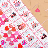Cat Valentines Cards Kids Classroom - 48 Pack Funny Valentines Day Class Exchange Greeting Cards With Envelopes & Heart Stickers, 4.7 * 3.6 Inch
