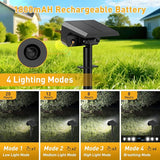 8 Pack 100 LED Solar Spot Lights IP65 Waterproof 2 in 1 Cool White Landscape Lights