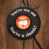 Funny Birthday Gift For Men And Women - For The Record Vinyl Birthday Card With Envelope | 30Th, 40Th, 50Th, 60Th, And 70Th Birthday Gifts For Her, Him, Sister, Best Friend