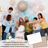 Baby Predictions And Advice Cards, 5" X 7" Minimalism Baby Shower Predictions Cards, Daily Party Games & Activities Favors For Newparents - G02