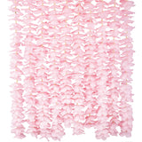10 Pack 6.5 Feet / 78 Inch Wisteria Artificial Fake Hanging Flowers Silk Vine Ratta Plants Leaf Garland For Home Wedding Party Garden Outdoor Greenery Wall Decoration Pink